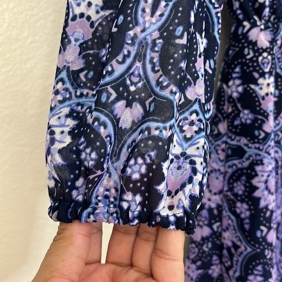 The Children’s Place girl 7/8 cold Shoulder long Sleeve Ombré dress - Picture 9 of 15